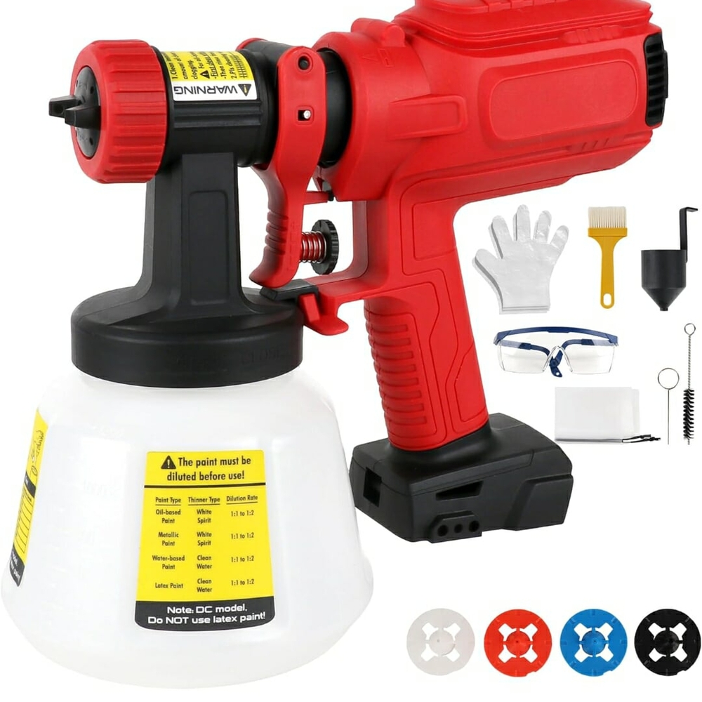 Red Electric Paint Sprayer Kit